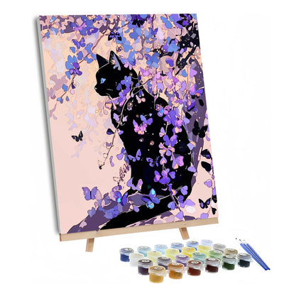 Gato Rosado Pintor Numerico