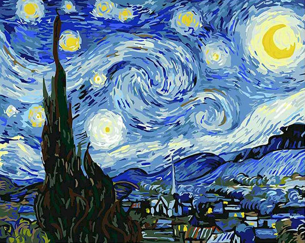 Noche Estrellada Pintor Numerico